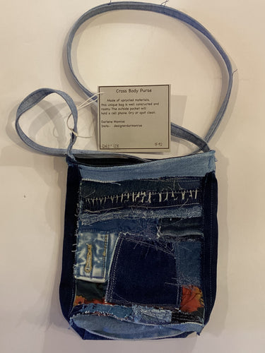 DM2-128 Denim Cross Body Purse