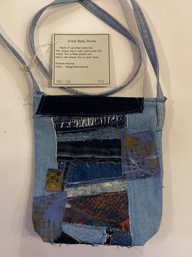 DM2-132 Denim Cross Body Purse