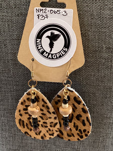 NM2-065 Earrings Dangle -Animal Prints