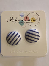 MC1-07 *Fabric Button Stud Earrings (Large)