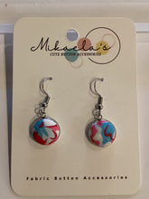 MC1-011 *Fabric Button Drop & Dangle Earrings