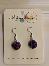 MC1-011 *Fabric Button Drop & Dangle Earrings