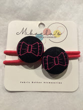 MC1-020 *Mini Hair Ties Fabric Button