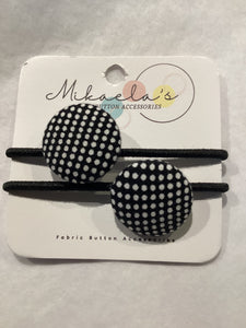 MC1-020 *Mini Hair Ties Fabric Button