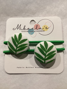 MC1-020 *Mini Hair Ties Fabric Button
