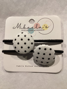 MC1-020 *Mini Hair Ties Fabric Button
