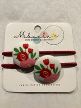 MC1-020 *Mini Hair Ties Fabric Button