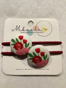 MC1-020 *Mini Hair Ties Fabric Button
