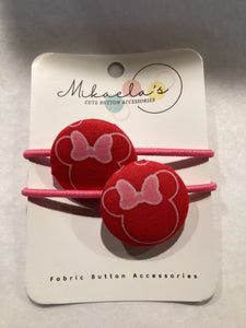 MC1-021 *Large Hair Ties Fabric Button