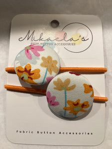 MC1-021 *Large Hair Ties Fabric Button