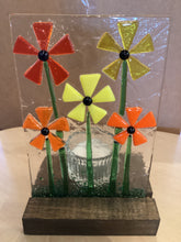 LD2-04 Fused Glass Tea light/Candle Holder