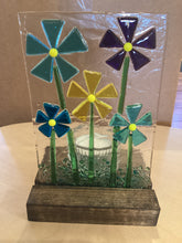 LD2-04 Fused Glass Tea light/Candle Holder