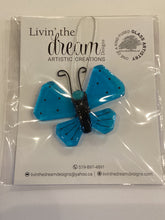 LD2-024 Mini Hanging Butterfly Fused Glass