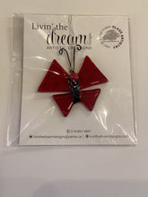 LD2-024 Mini Hanging Butterfly Fused Glass