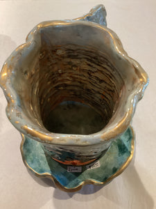 BB2-018 Clay Yoga Tealight Sculpture