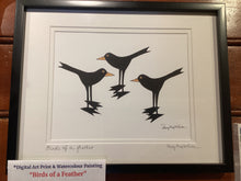 PM1-031 *Digital Print Watercolor Painting "Birds of a Feather"
