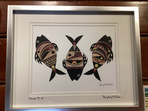 PM1-034 *Digital Print Watercolor Painting "Pisces 19-18"