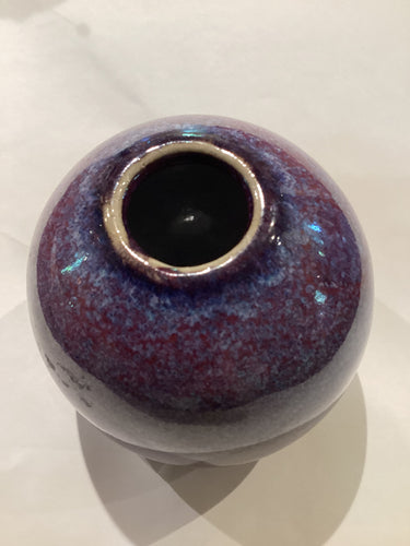 MN1-031 Pottery Studio Small Purple Vase