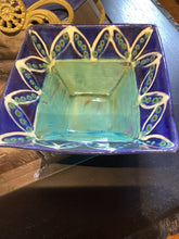 MN1-033 Pottery Caribbean Blue Set (Plate + Square Bowl)