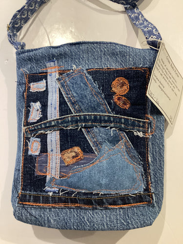 DM2-166 Denim Cross Body Purse