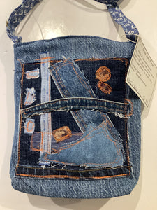 DM2-166 Denim Cross Body Purse