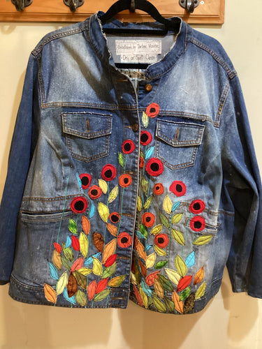 DM2-160 *Oversize Denim Embellishment Jacket