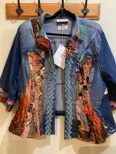 DM2-162 *Oversize Denim / Orange Patches  Jacket