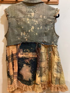 DM2-198 *Toffee Long Vest Jacket