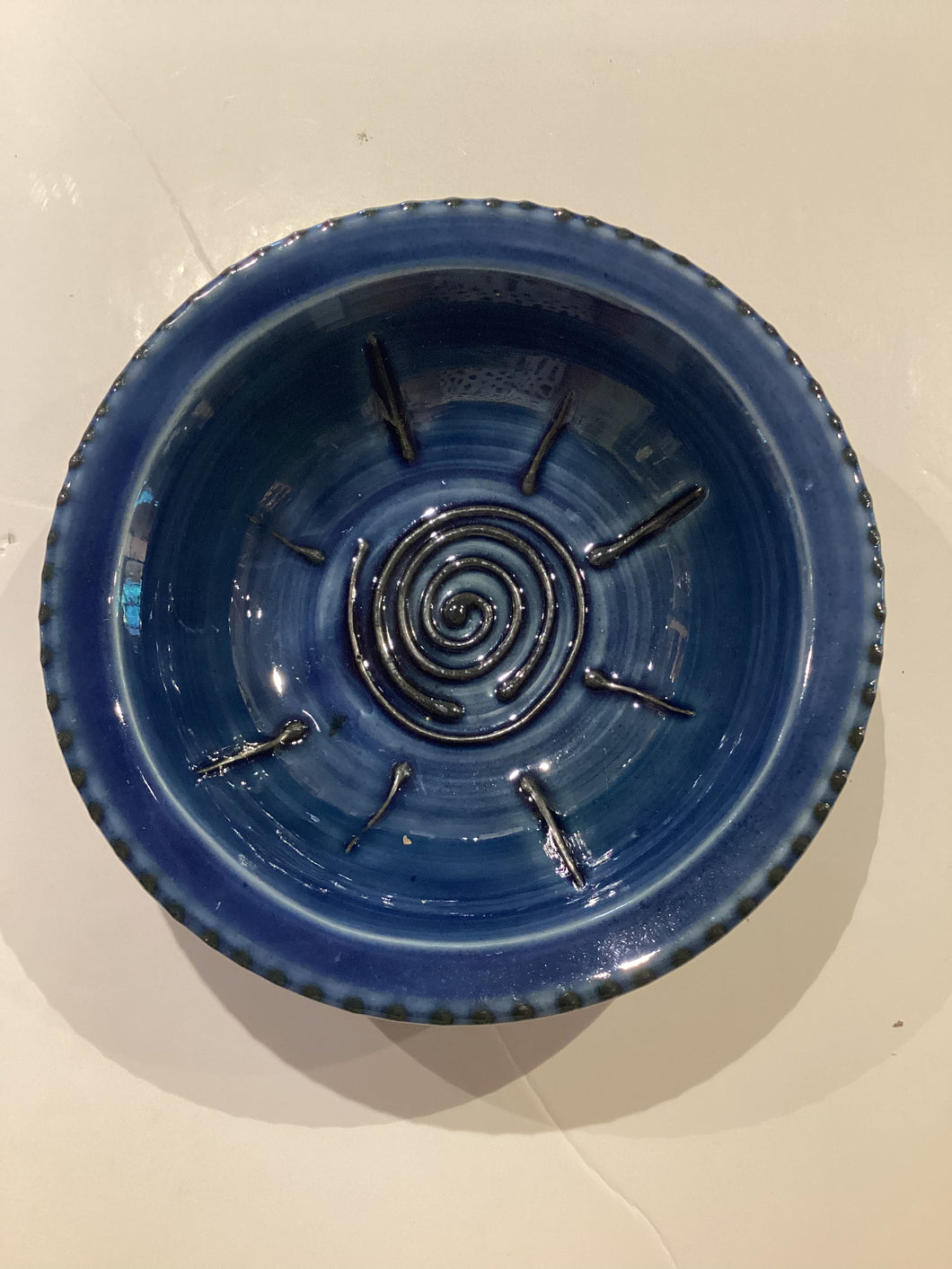 MN1-049 Studio Pottery Blue Bowl