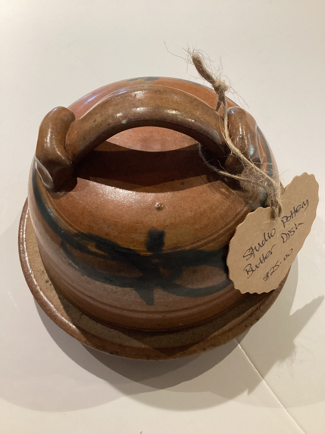 MN1-054 Studio Pottery Butter Dish