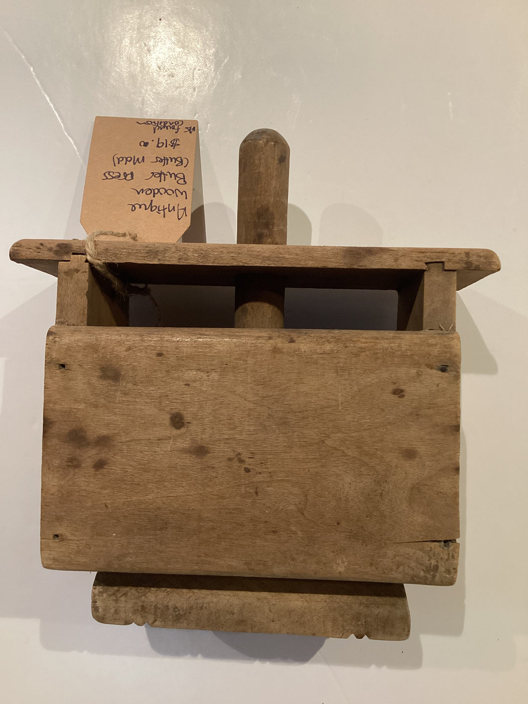MN1-056 Antique Wooden Butter Press (Butter Mold)