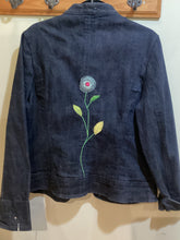 DM2-215 *Black Jean & Blue Flowers Jacket