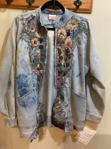 DM2-217 *Bleached & Hand Painted Denim Jacket