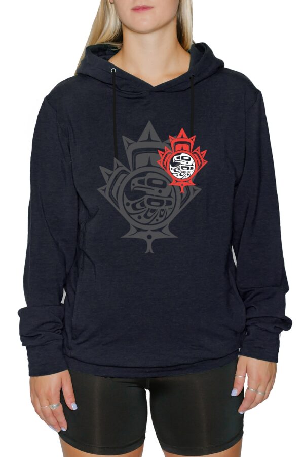 NM1- 024 Eagle Maple Leaf _ Unisex Hoodie
