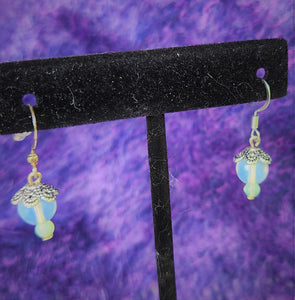 NM2-019  Earrings Opal Glass