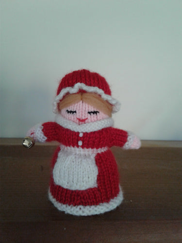 FC1-109 Mrs. Clause w Red Hat Figurine _ Red