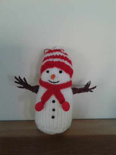 FC1-111 Snowman Red Hat Figurine