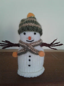 FC1-112 Snowman w Green / Beige