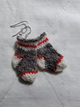 FC1-266 Hand Knit "Worksock" Earrings