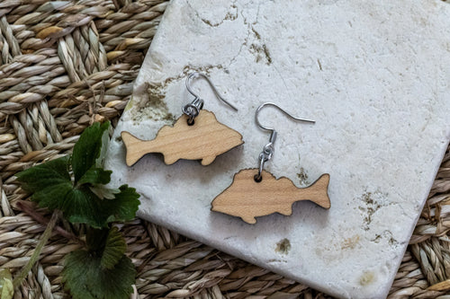 FF2-081 Bass Earrings Hanging