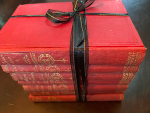 VTED1-197 Books - Set of 7 Antique Books - by Nelson's Publishing - @1908 - OLD