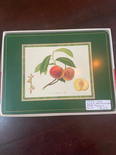VTED1-228 Set of 4 - Retro Placemats w/ Box