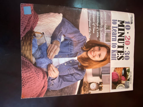 VTED1-271 *Book - 10-20-30 Minutes to Learn to Knit