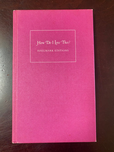 VTED1-299 *Book - How Do I Love Thee