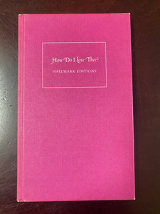 VTED1-299 *Book - How Do I Love Thee