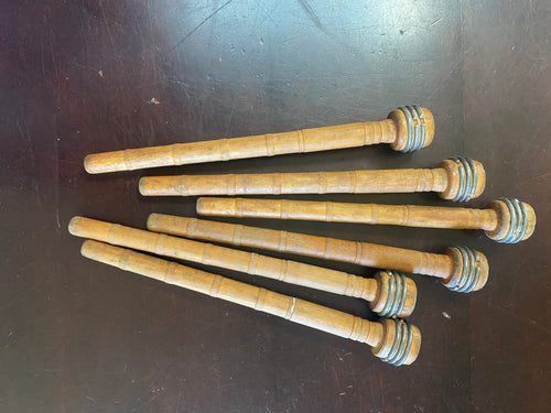 VTED1-356 Set of 6 Vintage Yarn Spindles