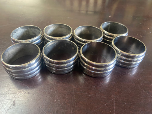 VTED1-359 Set of 8 Banded Napkin Rings