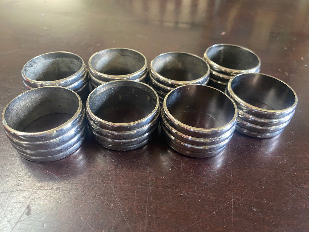 VTED1-359 Set of 8 Banded Napkin Rings