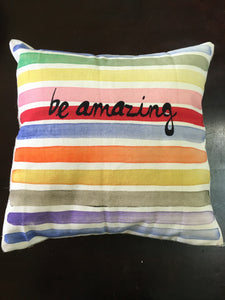 VTLD1-148 Cushion  - Printed 'Be Inspired' w/ Zipper