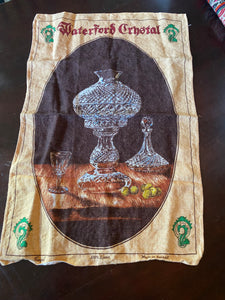 VTLD1-150 Vintage Linen Tea Towel - Waterford Crystal Printed